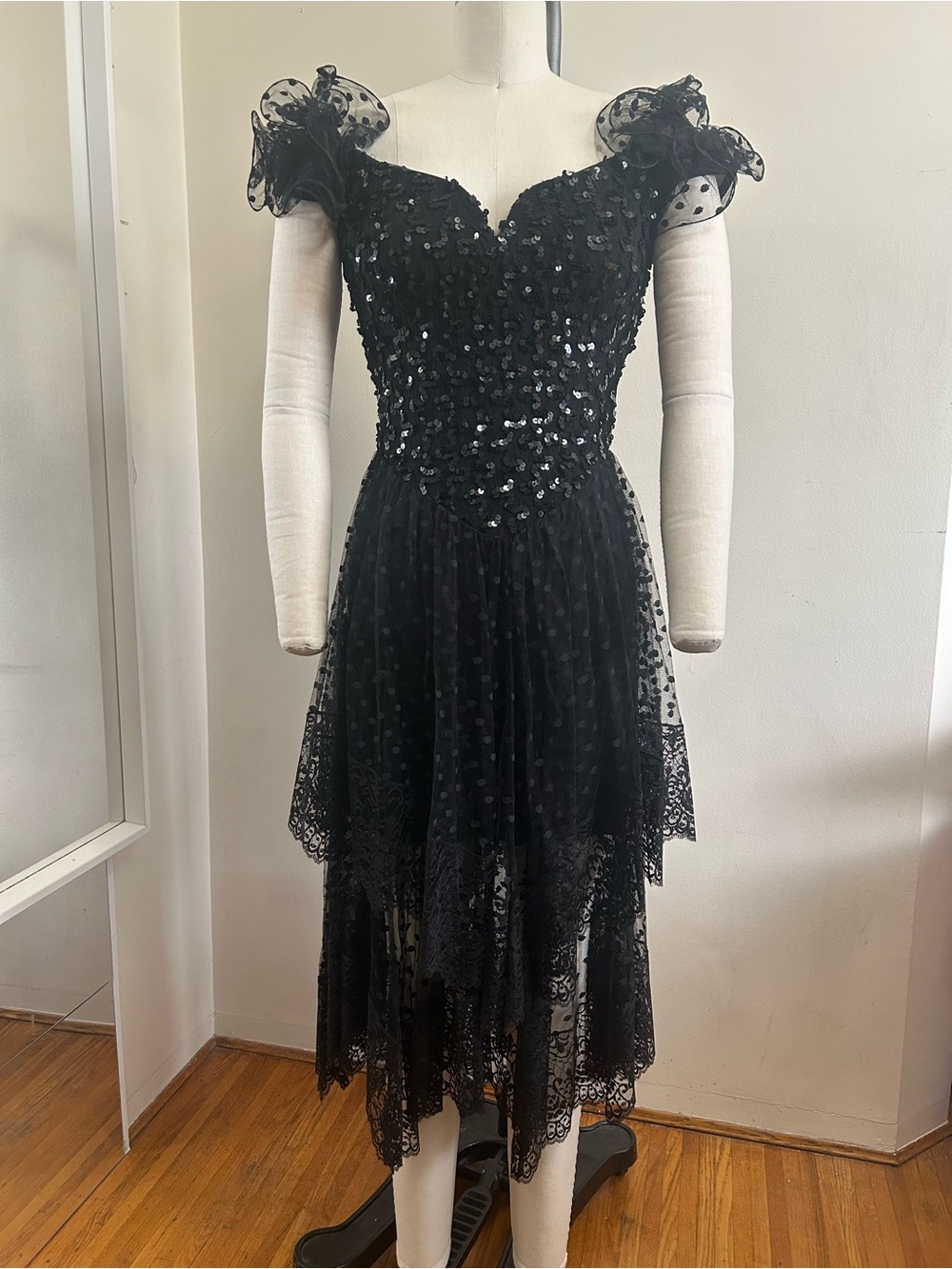 RARE Vintage 1980s Flirtations by Alfred Angelo Prom Dress - size M/L